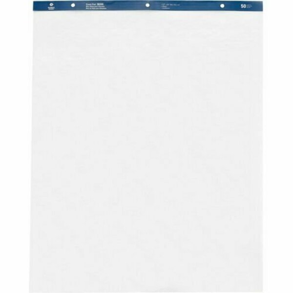 Business Source Standard Easel Pads, Plain, 27inx34in, 50 Sheets, White, 4PK BSN38205